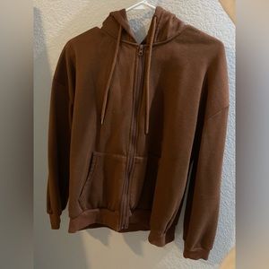 Brown Zip Up Jacket